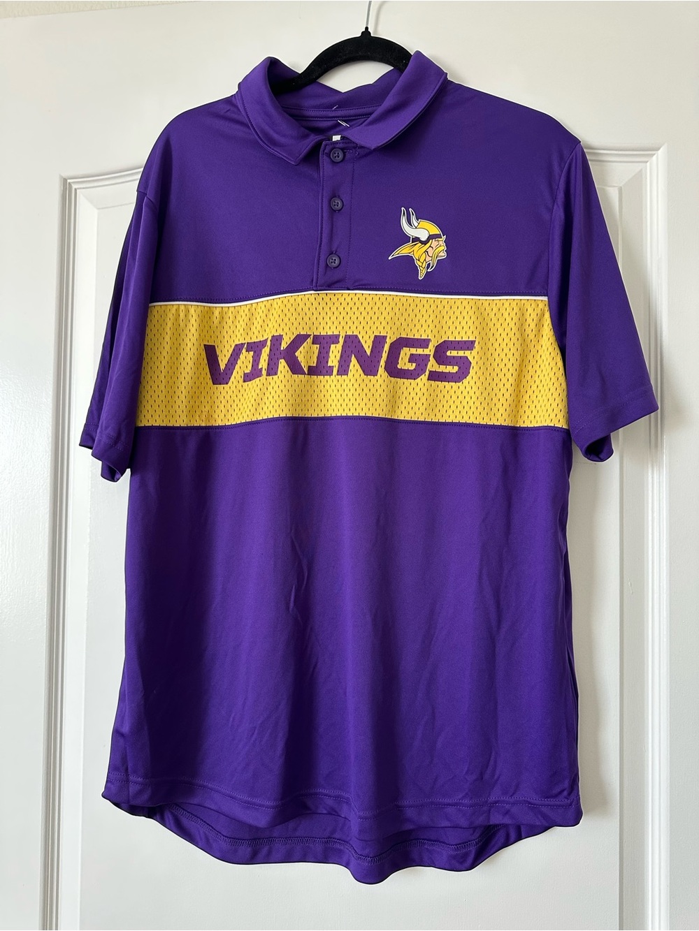 NFL Purple and Gold Vikings Polo